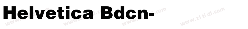 Helvetica Bdcn字体转换